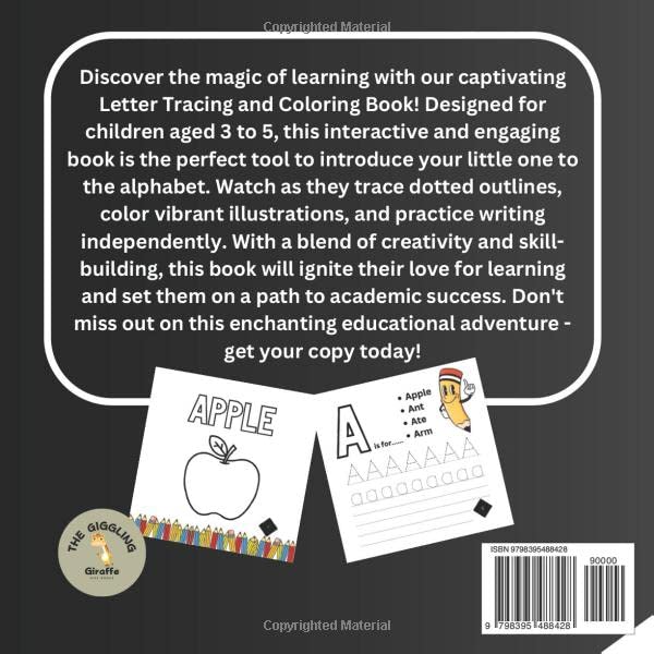 Letter tracing and coloring book for kids: Exciting Alphabet Learning for 3-5 Year Olds (Coloring books for kids!!)